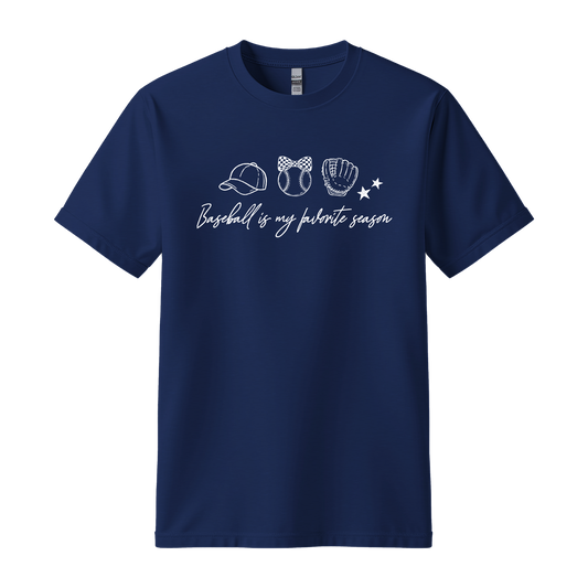 Baseball Is My Favorite Season Shirt – Cute Baseball Tee