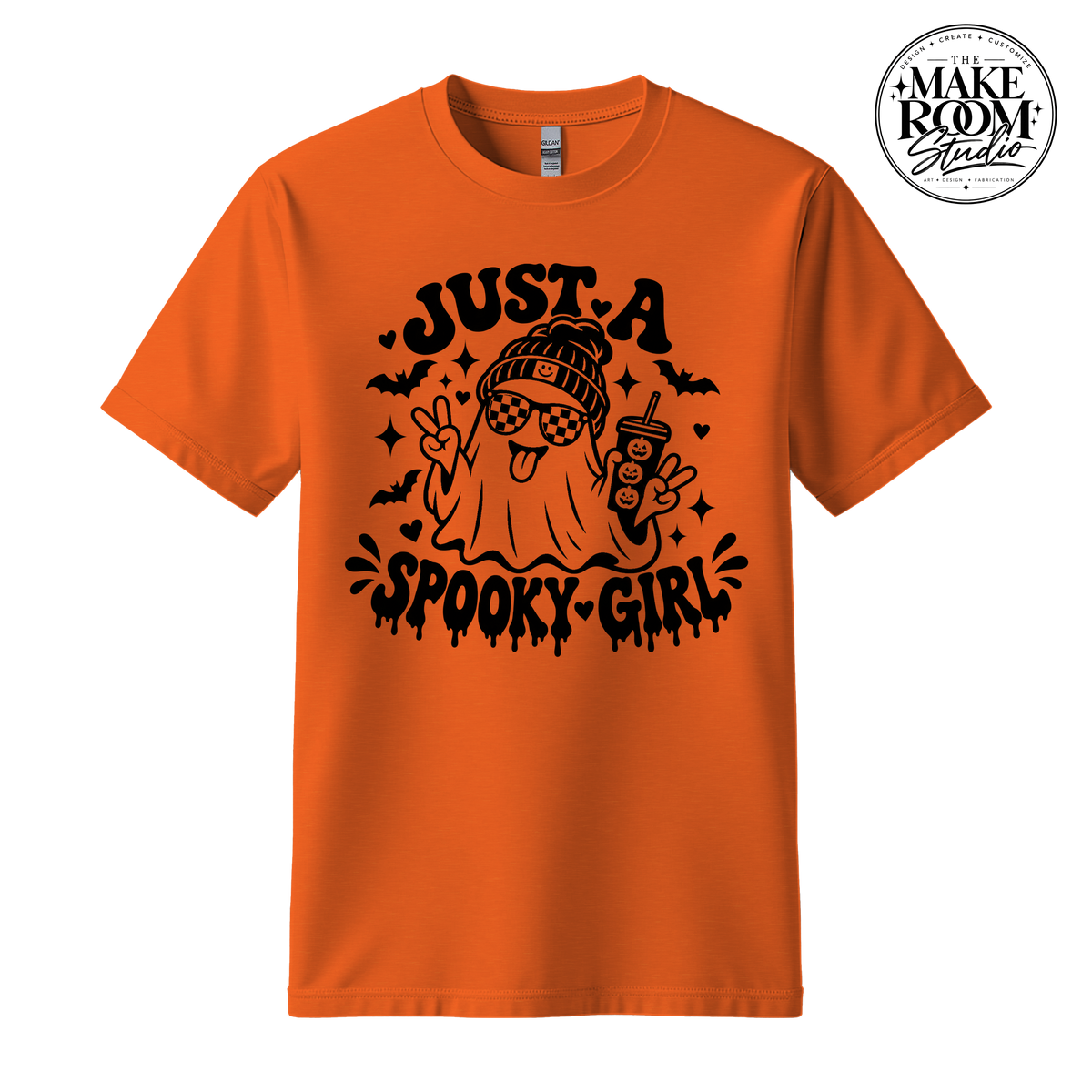 Just a Spooky Girl — Halloween Ghost T-Shirt 👻🖤