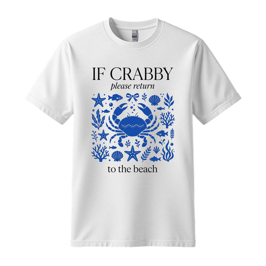 If Crabby Please Return to the Beach Shirt – Funny Beach Tee