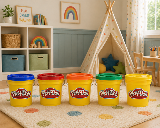 0 Custom Personalized Play-Doh Storage Buckets