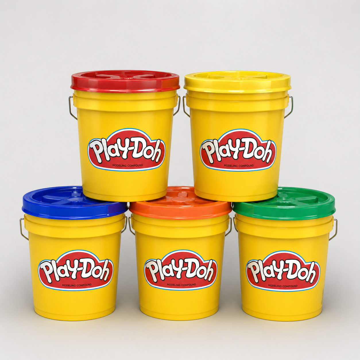 0 Custom Personalized Play-Doh Storage Buckets