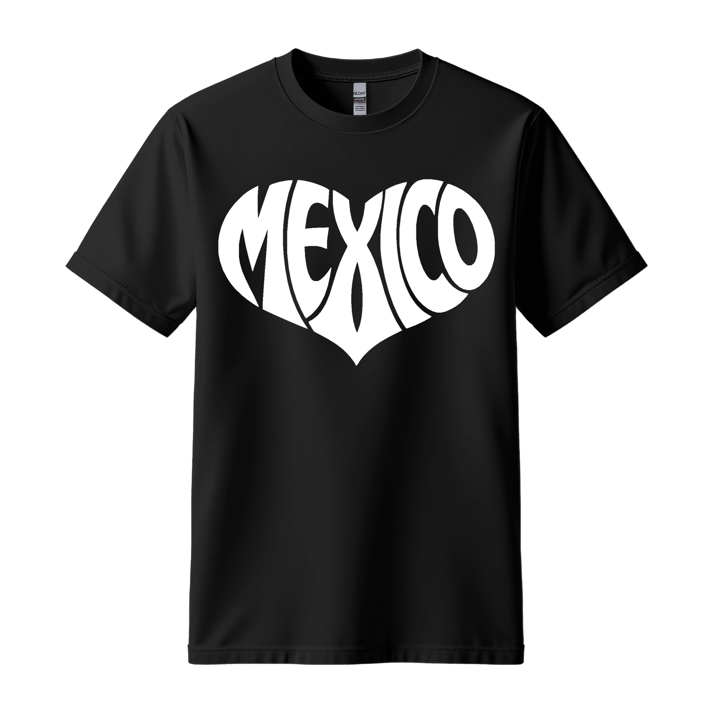 Mexico Heart Graphic T-Shirt | Cute Mexico Pride Tee
