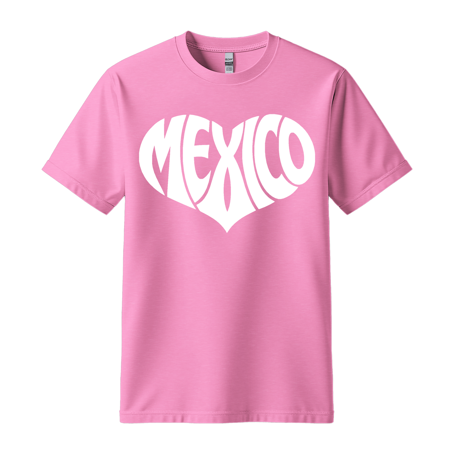Mexico Heart Graphic T-Shirt | Cute Mexico Pride Tee