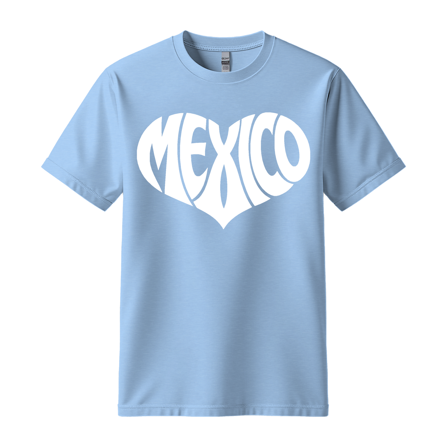 Mexico Heart Graphic T-Shirt | Cute Mexico Pride Tee