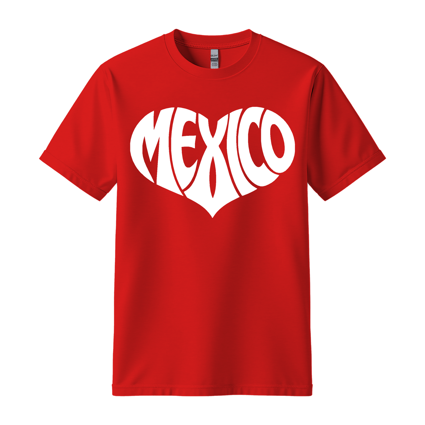 Mexico Heart Graphic T-Shirt | Cute Mexico Pride Tee