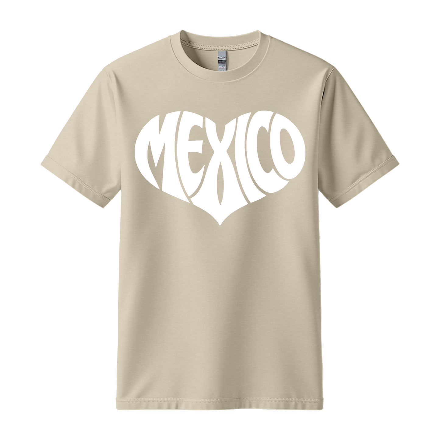 Mexico Heart Graphic T-Shirt | Cute Mexico Pride Tee